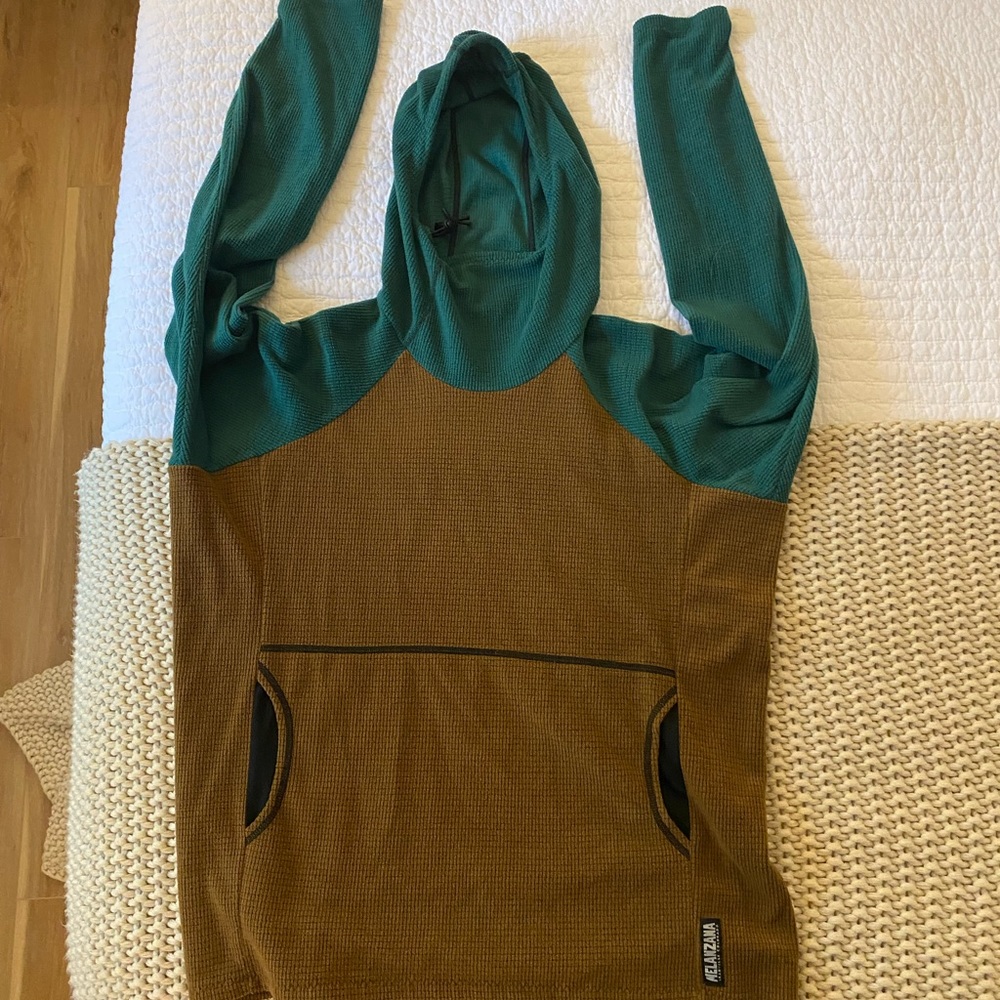 Melanzana Micro Grid Pullover Hoodie